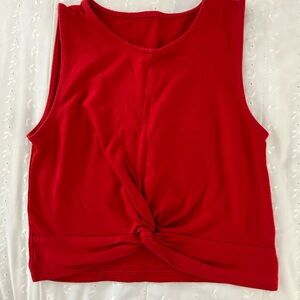 Red knot tank top— perfect for summer!